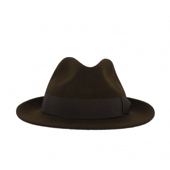 Chapeau Fedora imperméable marron