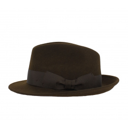 Brown Waterproof Fedora Hat