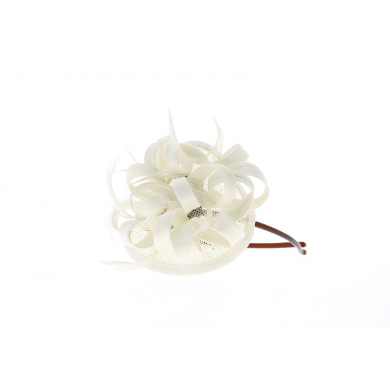 Navy Headband - White Hair Ornament
