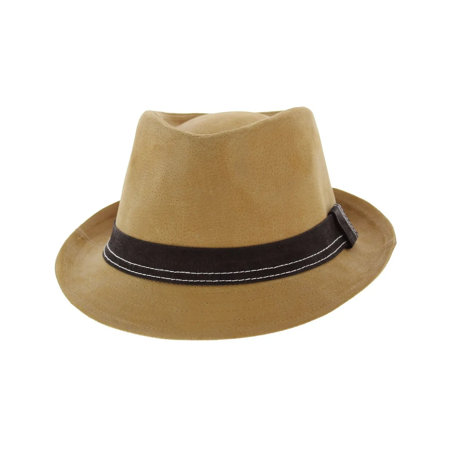 Chapeau Trilby cuir - Strike Marron - Boutique Traclet Reference : 5283 | Chapellerie Traclet