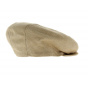 Beige summer flat cap