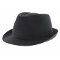 Trilby Black Cotton Hat