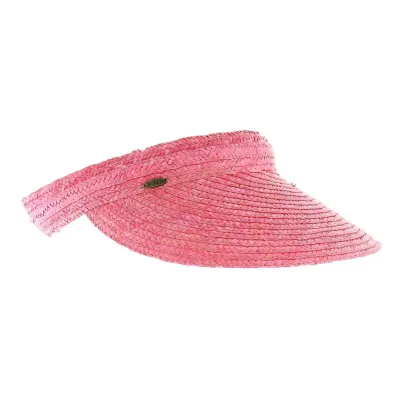 Casquette Visière Paille - Rose  Reference : 5331 | Chapellerie Traclet