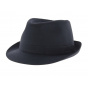 Trilby Hat Cotton Blue Navy