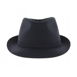 Chapeau trilby Coton Bleu Marine