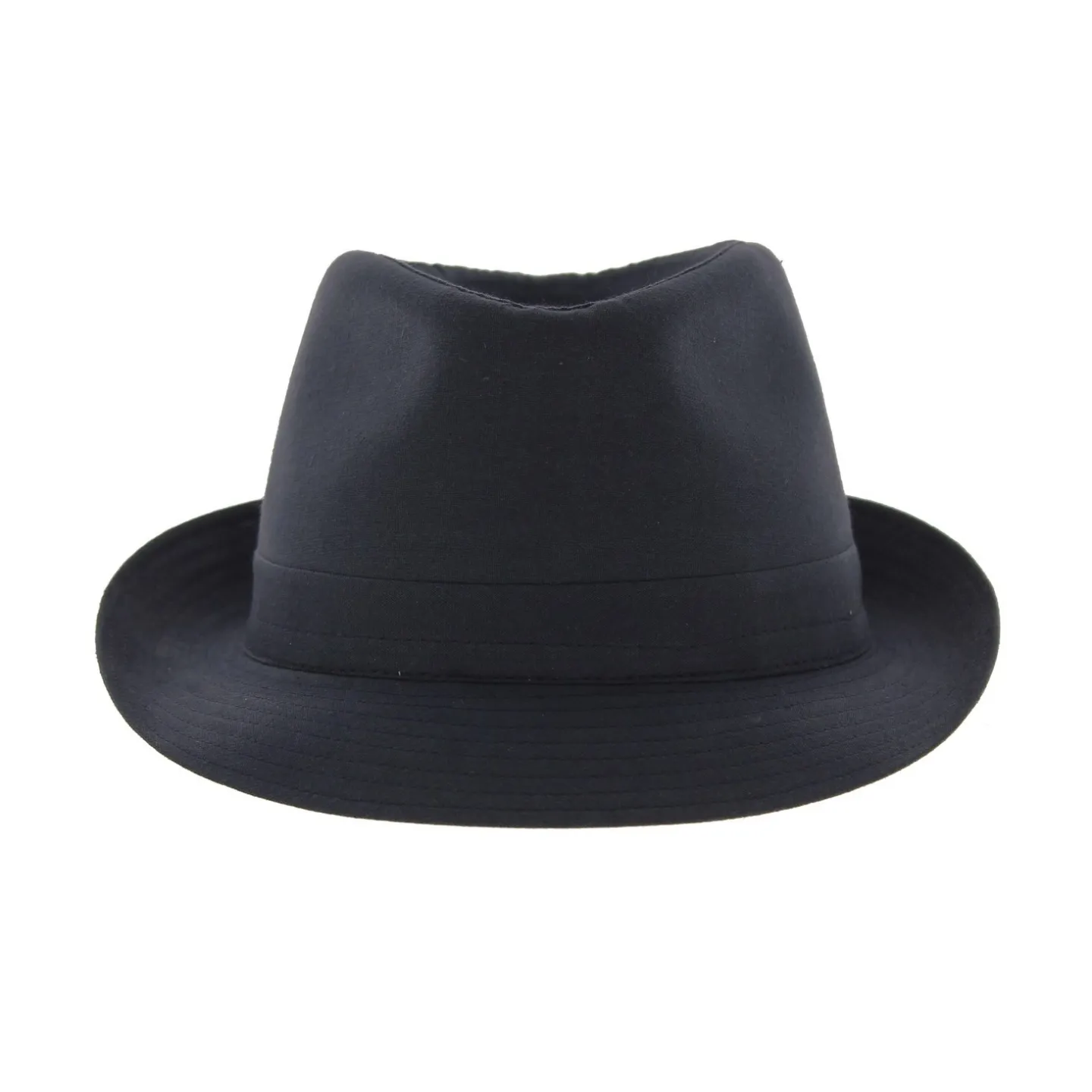 chapeau tissu coton trilby marine - chapeau petit bord marine Reference : 3769 | Chapellerie Traclet