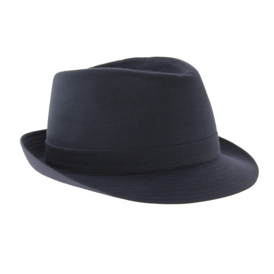 Chapeau trilby Coton Bleu Marine Chapeau trilby Coton Bleu Marine