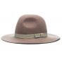 Dalila Beige Felt Wide-Brim Hat - Brixton