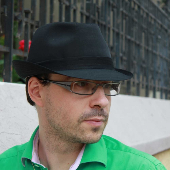 Chapeau trilby tissu - Teton noir Chapeau trilby tissu - Teton noir