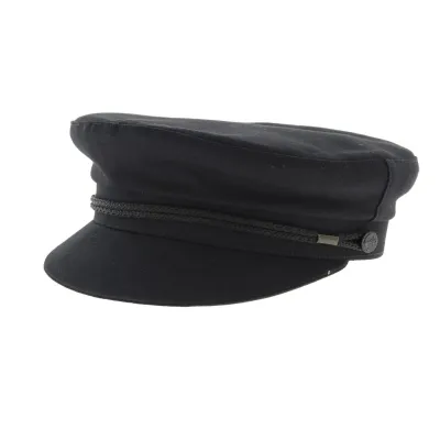 Black Breton Cap - Sailor Cap Reference: 5387 | Traclet Hatmakers