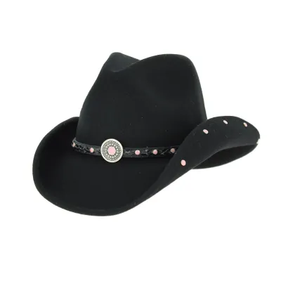 Baby Jane Kids Black Wool Felt Hat - Bullhide Reference: 5397 | Traclet Hat Shop