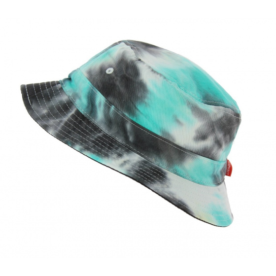 Starburst Tie Dye Reversible Bucket Hat - Blue