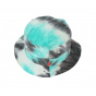 Starburst Tie Dye Reversible Bucket Hat - Blue