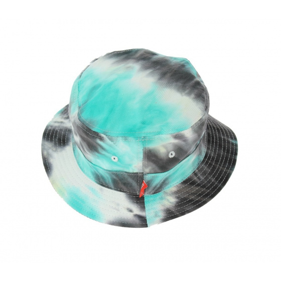 Starburst Tie Dye Reversible Bucket Hat - Blue