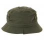 Khaki Travel Bucket Hat with Pocket