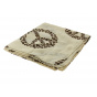 Peace and Skull beige scarf 