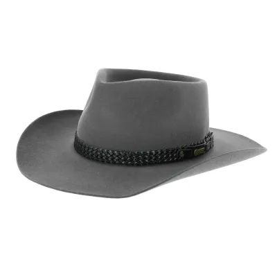 Chapeau feutre Snow River Akubra - Gris Reference : 5452 | Chapellerie Traclet