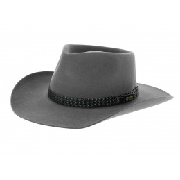 Akubra Snow River Felt Hat - Grey