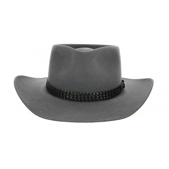 Chapeau feutre Snow River Akubra - Gris
