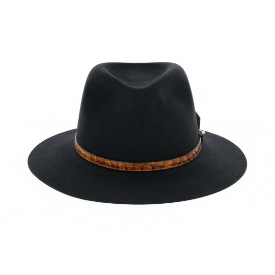 Chapeau Banjo Patterson Feutre Poil Noir - Akubra Chapeau Banjo Patterson Feutre Poil Noir - Akubra