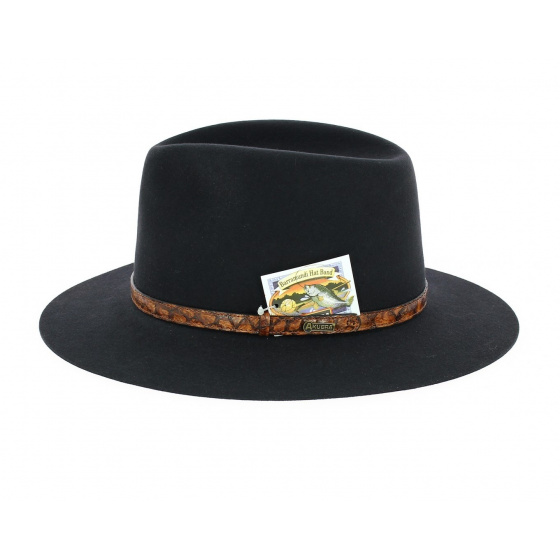 Chapeau Banjo Patterson Feutre Poil Noir - Akubra Chapeau Banjo Patterson Feutre Poil Noir - Akubra