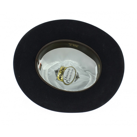 Banjo Patterson Black Fur Felt Hat - Akubra Banjo Patterson Black Fur Felt Hat - Akubra