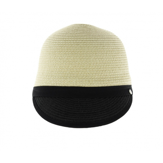 Casquette paille style bombe 