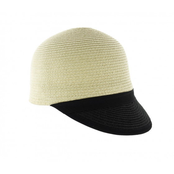 Straw bomber style cap