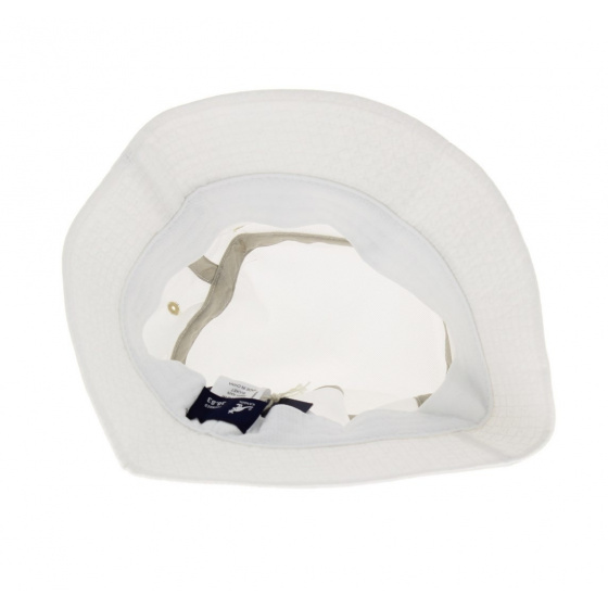 White Raffi Rain Bucket Hat - Kangol