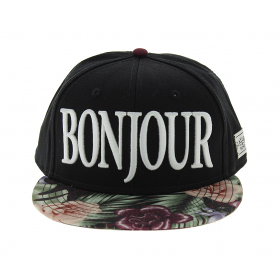 C&S - Bonjour Black Snapback Cap