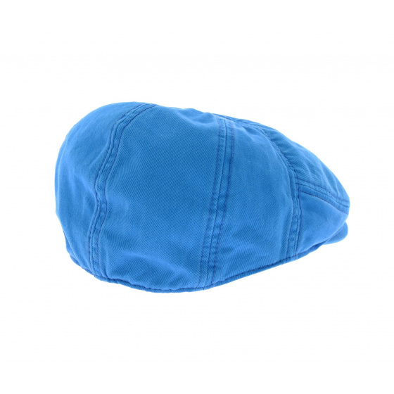 Stetson Sky Blue Cotton Paradise Flat Cap