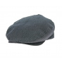 Barrel Navy Stripes Flat Cap - Brixton