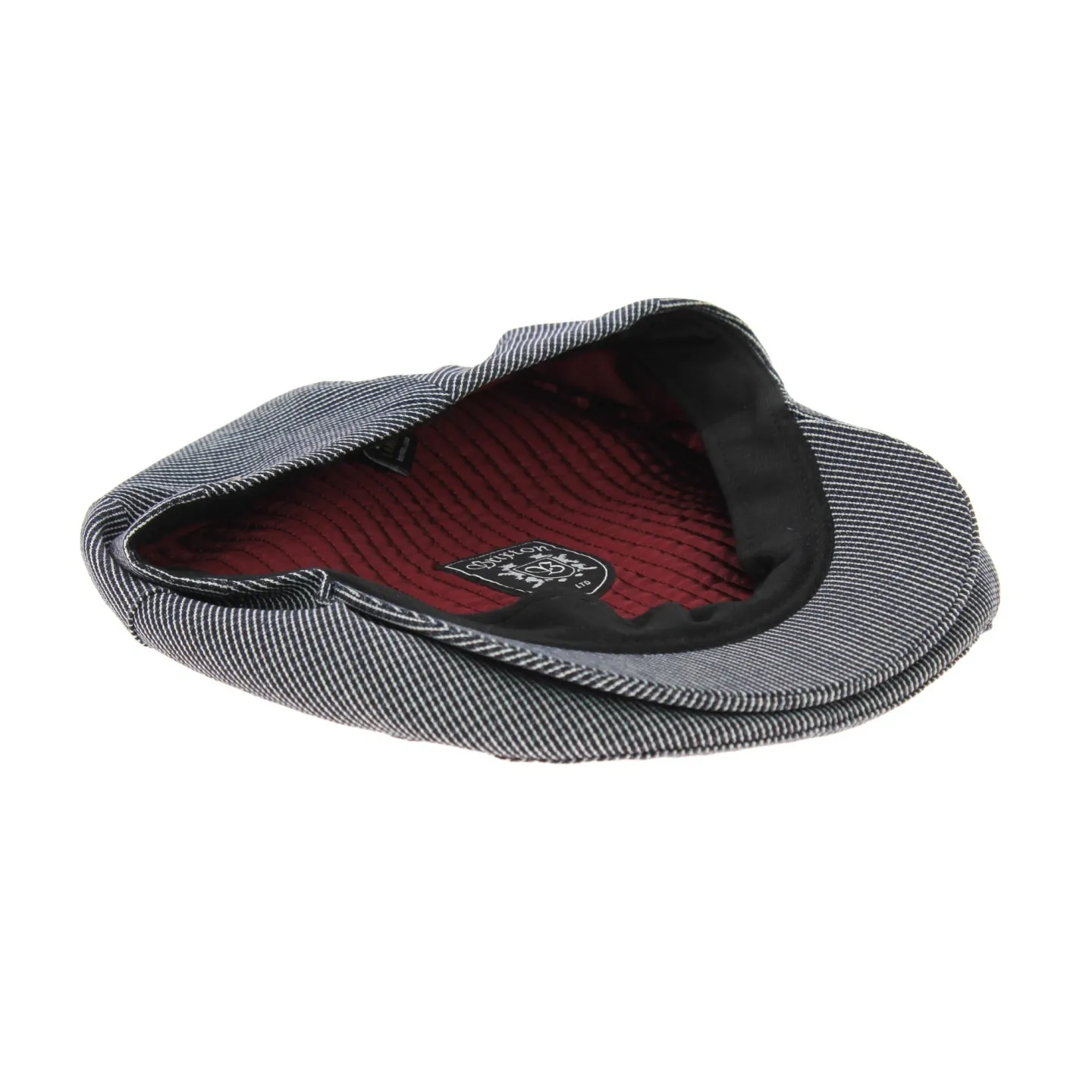 Casquette plate Barrel Navy Stripes - Brixton Reference : 5543 | Chapellerie Traclet