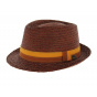 Fedora Hat - Ashley Raffia Teak