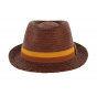 Fedora Hat - Ashley Raffia Teak