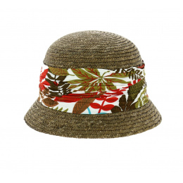 Chapeau cloche paille Winona - Violet