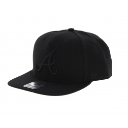 Black Atlanta Braves Cap - 47 Brand