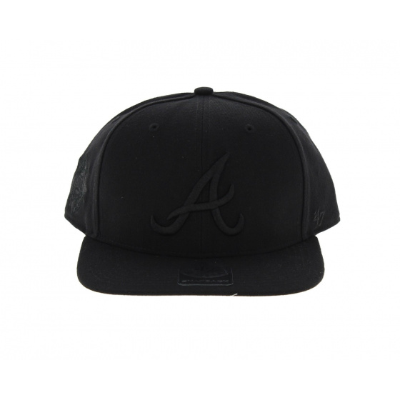 Black Atlanta Braves Cap - 47 Brand
