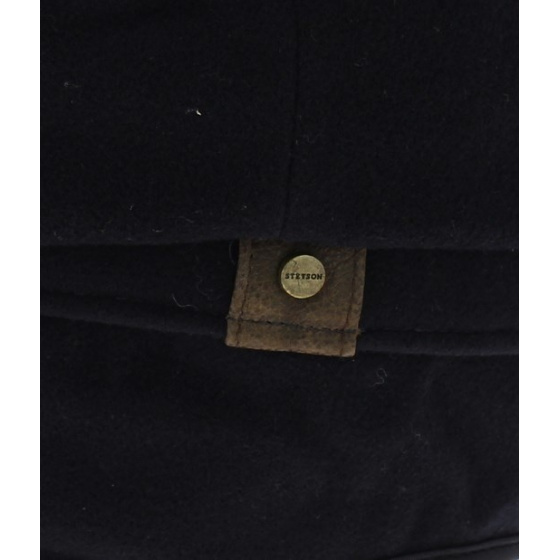 Navy Hatteras Cap with ear flaps - Stetson