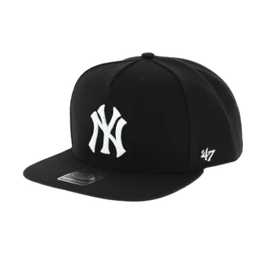Black NY cap - 47 Brand - snapback Reference: 5627 | Traclet Hat Shop