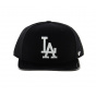 Los Angeles Dodgers Cap with Faux Leather Visor - 47 Brand