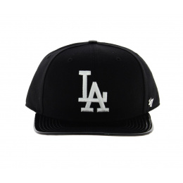 Los Angeles Dodgers Cap with Faux Leather Visor - 47 Brand