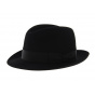 Black Felt Fedora Hat - Tonak