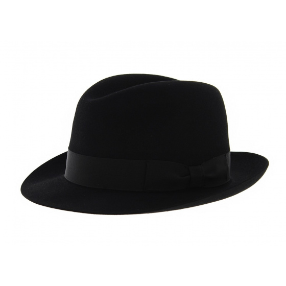 Fedora Black Felt Hat - Tonak
