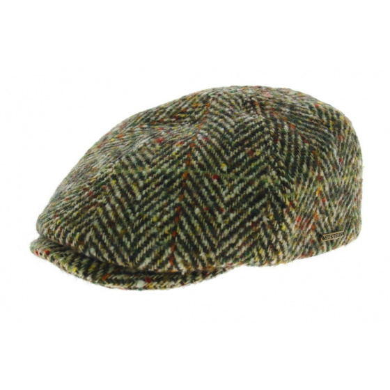 Hiko Herringbone Flat Cap Stetson Reference 5696 Traclet Hat Shop