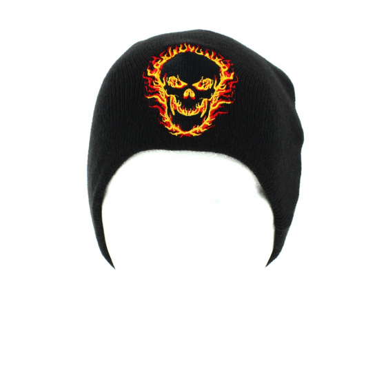 Blackout Skull Beanie - Hot Leathers