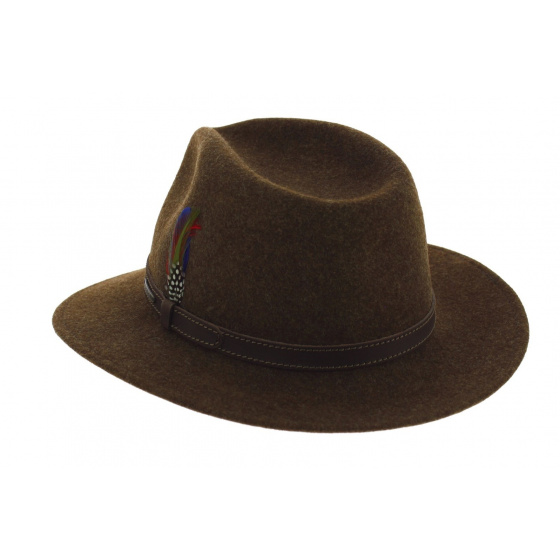 Chapeau Powell Woolfelt Marron - Stetson