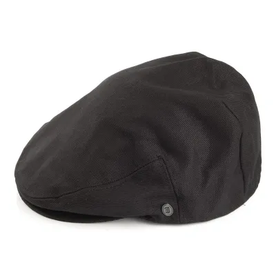 Casquette Plate coton Noire jaxon Reference : 5827 | Chapellerie Traclet