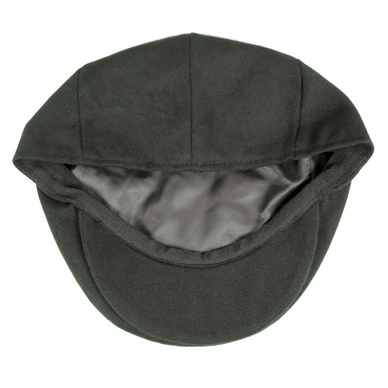 Black cotton Flat Cap by Jaxon Black cotton Flat Cap by Jaxon