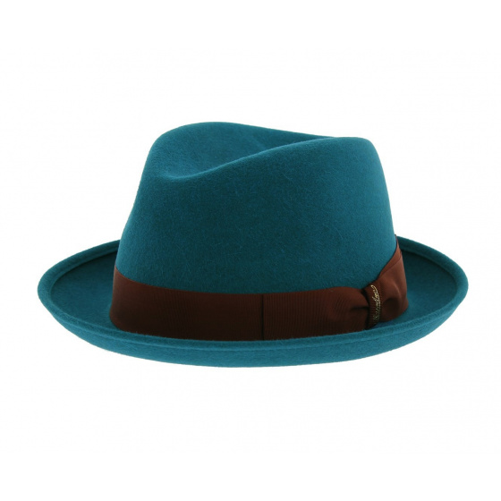 Borsalino Blue Fur Felt Celeste Trilby Hat